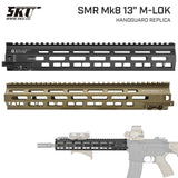 【 5KU 製 】 東京マルイ M4シリーズ 対応 GEISSELEタイプ SMR Mk8 13インチ M-LOK ハンドガード アルミ合金製 アナダイズド仕上げ / DDC BK [ 5KU-299 ]