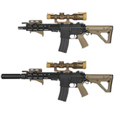【 5KU 製 】14mm逆ネジ 対応 KAC 556 QDC サプレッサー & QDC 3Prong フラッシュハイダー レプリカ セット [ 5KU-205-B ]