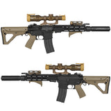 【 5KU 製 】14mm逆ネジ 対応 KAC 556 QDC サプレッサー & QDC 3Prong フラッシュハイダー レプリカ セット [ 5KU-205-B ]