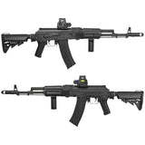 【 5KU 製 】20mmレール対応 Zenit RK-5 AKフォアグリップ バーティカルグリップ レプリカ CNCアルミ合金製 アナダイズド仕上げ BK ブラック