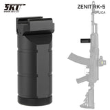 【 5KU 製 】20mmレール対応 Zenit RK-5 AKフォアグリップ バーティカルグリップ レプリカ CNCアルミ合金製 アナダイズド仕上げ BK ブラック