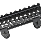 【 5KU 製 】Zenitタイプ B-19 AK アッパーハンドガード (B-10 ロアハンドガード専用) アルミCNC / BK(ブラック) [ 5KU-227 ]