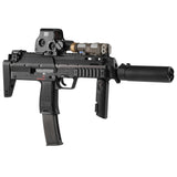 【 5KU 製 】VFC/KSC/KWA MP7シリーズ専用 SUREFIRE SOCOM46-MINI サプレッサー ＆ 12mm正ネジ フラッシュハイダー レプリカセット アルミ＆スチール