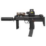 【 5KU 製 】VFC/KSC/KWA MP7シリーズ専用 SUREFIRE SOCOM46-MINI サプレッサー ＆ 12mm正ネジ フラッシュハイダー レプリカセット アルミ＆スチール