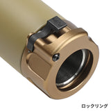 【 5KU 製 】VFC/KSC/KWA MP7シリーズ専用 SUREFIRE SOCOM46-MINI サプレッサー ＆ 12mm正ネジ フラッシュハイダー レプリカセット アルミ＆スチール