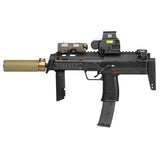 【 5KU 製 】VFC/KSC/KWA MP7シリーズ専用 SUREFIRE SOCOM46-MINI サプレッサー ＆ 12mm正ネジ フラッシュハイダー レプリカセット アルミ＆スチール