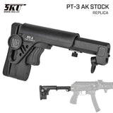 【 5KU 製 】GHK/LCT/CYMA フォールディングAK 対応 Zenitタイプ PT-3 ストック / BK(ブラック) [ 5KU-277BK ]