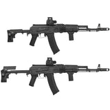 【 5KU 製 】GHK/LCT/CYMA フォールディングAK 対応 Zenitタイプ PT-3 ストック / BK(ブラック) [ 5KU-277BK ]
