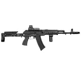 【 5KU 製 】リアルサイズ AKシリーズ 対応 Zenitタイプ B-10L SPORT ロアーハンドガード アルミCNC / BK(ブラック) [ 5KU-280 ]
