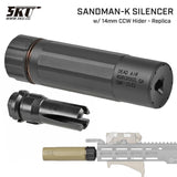 【 5KU 製 】14mm 逆ネジ 対応 Dead Air SANDMAN-K サイレンサー サプレッサー ＆ KeyMo フラッシュハイダー セット [ 5KU-315 ]