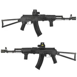 【 5KU 製 】14mm逆ネジ 対応 JMAC 360 X37 AK マズルブレーキ ＆ ブラストシールド セット レプリカ スチールCNC