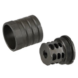 【 5KU 製 】14mm逆ネジ 対応 JMAC 360 X37 AK マズルブレーキ ＆ ブラストシールド セット レプリカ スチールCNC