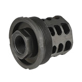 【 5KU 製 】14mm逆ネジ 対応 JMAC 360 X37 AK マズルブレーキ ＆ ブラストシールド セット レプリカ スチールCNC