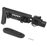 【 5KU 製 】GHK GBB AKM V2対応 Zenit PT-5 AKストック レプリカ 伸縮＆折り畳み可 可変チークパッド付 アルミ＆ラバー BK ブラック