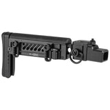 【 5KU 製 】GHK GBB AKM V2対応 Zenit PT-5 AKストック レプリカ 伸縮＆折り畳み可 可変チークパッド付 アルミ＆ラバー BK ブラック