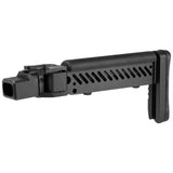 【 5KU 製 】GHK GBB AKM V2対応 Zenit PT-5 AKストック レプリカ 伸縮＆折り畳み可 可変チークパッド付 アルミ＆ラバー BK ブラック