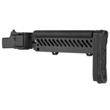 【 5KU 製 】GHK GBB AKM V2対応 Zenit PT-5 AKストック レプリカ 伸縮＆折り畳み可 可変チークパッド付 アルミ＆ラバー BK ブラック