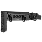 【 5KU 製 】GHK GBB AKM V2対応 Zenit PT-5 AKストック レプリカ 伸縮＆折り畳み可 可変チークパッド付 アルミ＆ラバー BK ブラック