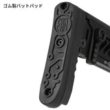 【 5KU 製 】GHK GBB AKM V2対応 Zenit PT-5 AKストック レプリカ 伸縮＆折り畳み可 可変チークパッド付 アルミ＆ラバー BK ブラック