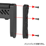 【 5KU 製 】GHK GBB AKM V2対応 Zenit PT-5 AKストック レプリカ 伸縮＆折り畳み可 可変チークパッド付 アルミ＆ラバー BK ブラック