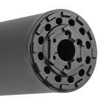 【 5KU 製 】 14mm 逆ネジ対応 SCI-SIX サイレンサー & フラッシュハイダー セット レプリカ ver.2 トレーサユニット内蔵可能 アルミ合金/スチール製