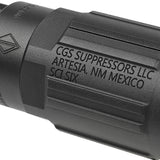 【 5KU 製 】 14mm 逆ネジ対応 SCI-SIX サイレンサー & フラッシュハイダー セット レプリカ ver.2 トレーサユニット内蔵可能 アルミ合金/スチール製