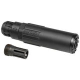 【 5KU 製 】 14mm 逆ネジ対応 SCI-SIX サイレンサー & フラッシュハイダー セット レプリカ ver.2 トレーサユニット内蔵可能 アルミ合金/スチール製