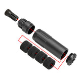 【 5KU 製 】 14mm 逆ネジ対応 SCI-SIX サイレンサー & フラッシュハイダー セット レプリカ ver.2 トレーサユニット内蔵可能 アルミ合金/スチール製