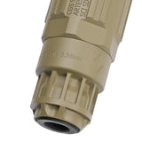 【 5KU 製 】 14mm 逆ネジ対応 SCI-SIX サイレンサー & フラッシュハイダー セット レプリカ ver.2 トレーサユニット内蔵可能 アルミ合金/スチール製