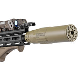 【 5KU 製 】 14mm 逆ネジ対応 SCI-SIX サイレンサー & フラッシュハイダー セット レプリカ ver.2 トレーサユニット内蔵可能 アルミ合金/スチール製