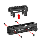 【 5KU 製 】東京マルイ GBB AKM 対応 M-LOK ハンドガード KPYK CRC 1U040 レプリカ アルミ合金製 アナダイズド仕上げ / BK(ブラック)