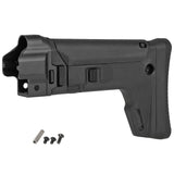 【 5KU 製 】次世代電動ガン MP5シリーズ 対応 MASADA ACR スタイル ストック & MP5ストックアダプター セット 強化ポリマー アルミCNC 7ポジション / BK(ブラック)