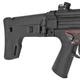 【 5KU 製 】次世代電動ガン MP5シリーズ 対応 MASADA ACR スタイル ストック & MP5ストックアダプター セット 強化ポリマー アルミCNC 7ポジション / BK(ブラック)