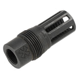 【 5KU 製 】14mm逆ネジ対応 NOVESKE PigPen フラッシュハイダー レプリカ (CGS SCI-SIX サイレンサー装着可) スチール製 刻印入り BK ブラック