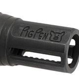 【 5KU 製 】14mm逆ネジ対応 NOVESKE PigPen フラッシュハイダー レプリカ (CGS SCI-SIX サイレンサー装着可) スチール製 刻印入り BK ブラック