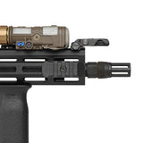 【 5KU 製 】14mm逆ネジ対応 NOVESKE PigPen フラッシュハイダー レプリカ (CGS SCI-SIX サイレンサー装着可) スチール製 刻印入り BK ブラック