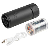 【 5KU 製 】14mm逆ネジ 対応 マズルフラッシュ＆フルオートトレーサー 内蔵 SF WARDEN フラッシュサプレッサー レプリカ アルミ合金製 ハイサイクル対応 3.7v リチウム電池内蔵