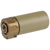 【 5KU 製 】14mm逆ネジ 対応 マズルフラッシュ＆フルオートトレーサー 内蔵 SF WARDEN フラッシュサプレッサー レプリカ アルミ合金製 ハイサイクル対応 3.7v リチウム電池内蔵