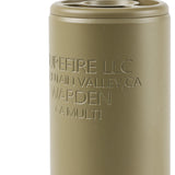 【 5KU 製 】14mm逆ネジ 対応 マズルフラッシュ＆フルオートトレーサー 内蔵 SF WARDEN フラッシュサプレッサー レプリカ アルミ合金製 ハイサイクル対応 3.7v リチウム電池内蔵