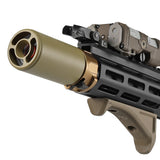 【 5KU 製 】14mm逆ネジ 対応 マズルフラッシュ＆フルオートトレーサー 内蔵 SF WARDEN フラッシュサプレッサー レプリカ アルミ合金製 ハイサイクル対応 3.7v リチウム電池内蔵