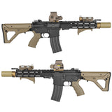 【 5KU 製 】14mm逆ネジ 対応 マズルフラッシュ＆フルオートトレーサー 内蔵 SF WARDEN フラッシュサプレッサー レプリカ アルミ合金製 ハイサイクル対応 3.7v リチウム電池内蔵