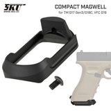 【 5KU 製 】 東京マルイ G17 Gen3 / G18C 対応 マグウェル ZEV Universal PRO レプリカ アルミ合金製 アナダイズド仕上げ BK ブラック