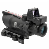 ★フルカスタム済み★【 Evolution Gear 製 】 Trijicon TA31 ACOG 4x32 スコープ レプリカ ( LT100 QDマウント & RMRドットサイト & キルフラッシュ付き） 4倍率 光ファイバー搭載 リアル刻印