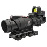 ★フルカスタム済み★【 Evolution Gear 製 】 Trijicon TA31 ACOG 4x32 スコープ レプリカ ( LT100 QDマウント & RMRドットサイト & キルフラッシュ付き） 4倍率 光ファイバー搭載 リアル刻印
