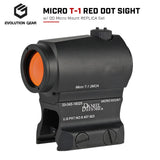 【 Evolution Gear 製 】 Micro T-1 ドットサイト本体 ＆ DD Micro Mount レプリカ レプリカ セット 6068アルミニウム合金製