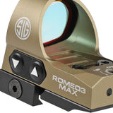 ★実物同様の機能を搭載★【 Evolution Gear 製 】 SIG ROMEO3 MAX ドットサイト レプリカ 多機能 ハイグレード ルビーレンズ搭載