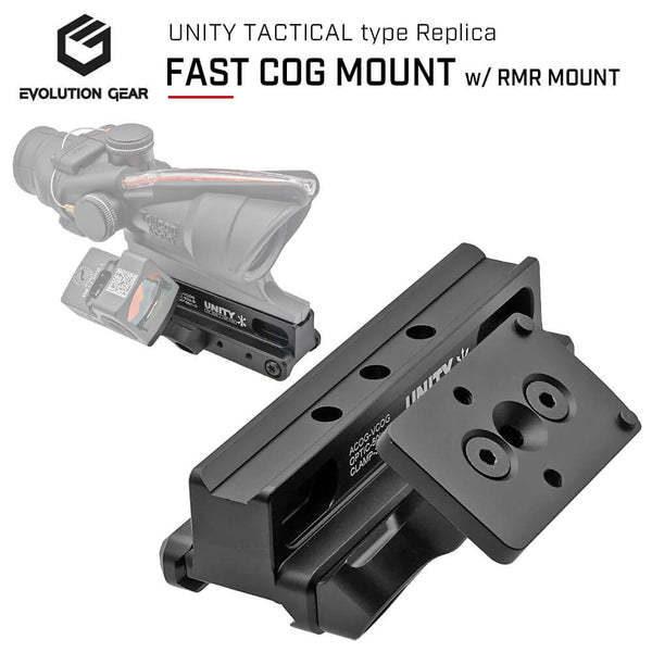 【 Evolution Gear 製 】 UNITY TACTICAL FAST COG MOUNT ＆ RMR/SRO オフセットマウント –  エアガン市場 本店