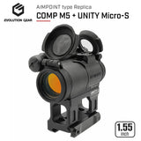 Evolution Gear エボギア COMP M5 ドットサイト UNITY Micro-S マウント レプリカ サバゲー エアガン