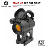 【 Evolution Gear 製 】COMP M5 ドットサイト本体 ＆ UNITY FAST MICRO-S マウント レプリカ セット