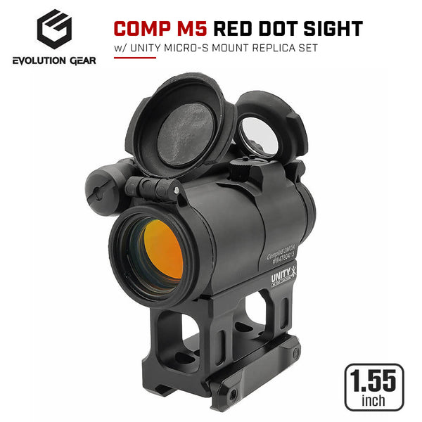 【期間限定大値引きセール！】HW製AimPoint M5タイプ ドットサイト Evolution Gear 製 】COMP M5 ドットサイト本体 ＆ UNITY FAST